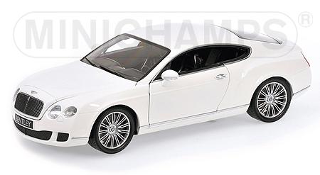 Bentley Continental GT 2008 White by minichamps