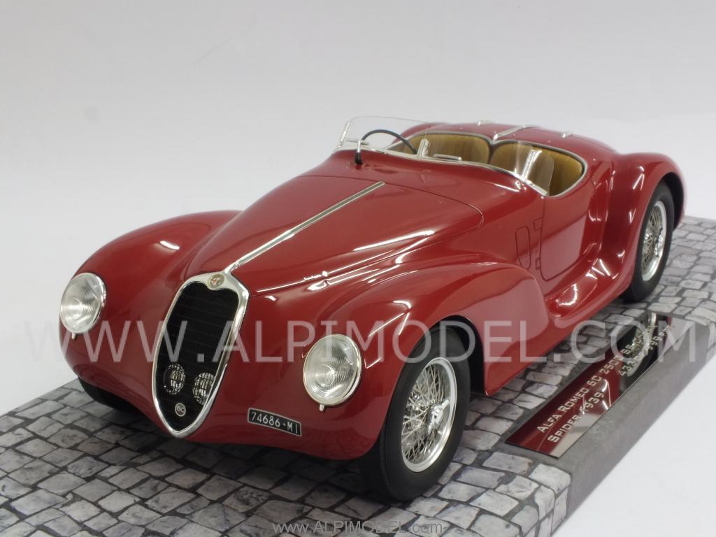Alfa Romeo 6C 2500 SS Corsa Spider 1939 (Red) (resin) by minichamps