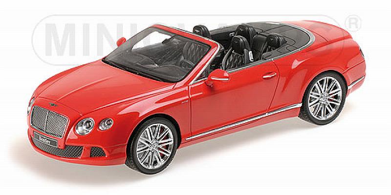 Bentley Continental Gt Speed Convertible 2013 Red 1/18 by minichamps