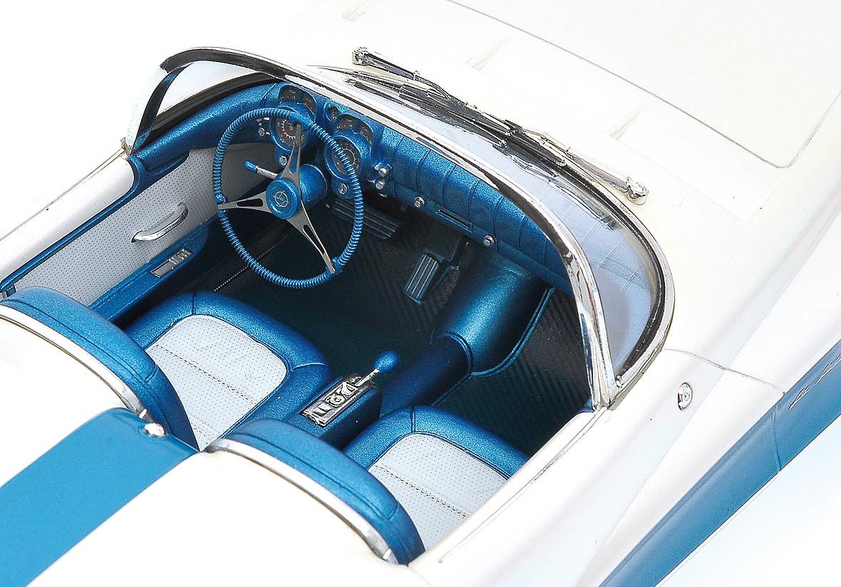 La Salle Roadster 1955 White & Blue - minichamps