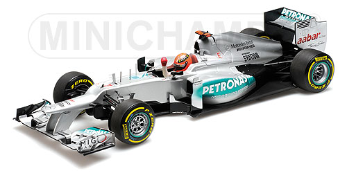 Mercedes F1 W03 3rd Place European GP 2012 Michael Schumacher last podium by minichamps