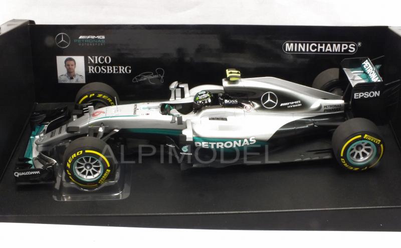 Mercedes W07 AMG Hybrid GP Abu Dhabi 2016 World Champion Nico Rosberg - minichamps