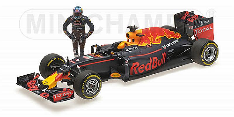 Red Bull RB12 GP Austria 2016 Daniel Ricciardo (with figurine) by minichamps