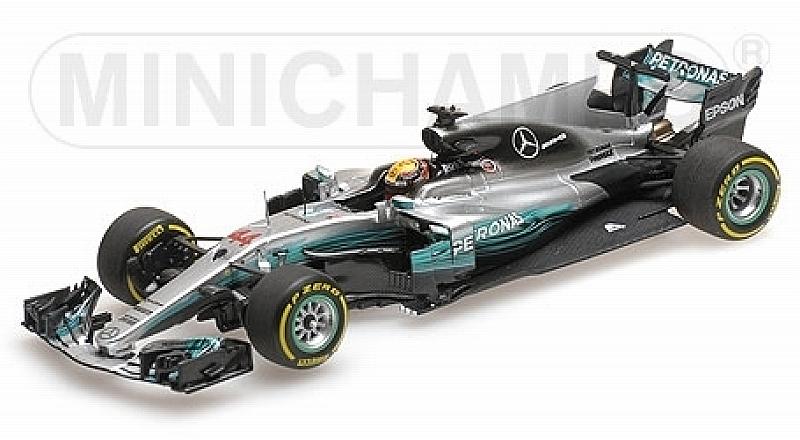 Mercedes W08 Winner GP China 2017 World Champion Lewis Hamilton by minichamps
