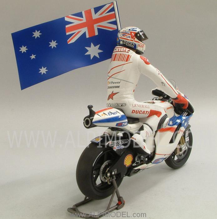 Ducati Desmosedici GP09  Winner GP Australia MotoGP 2009 Casey Stoner (With Figurine) - minichamps