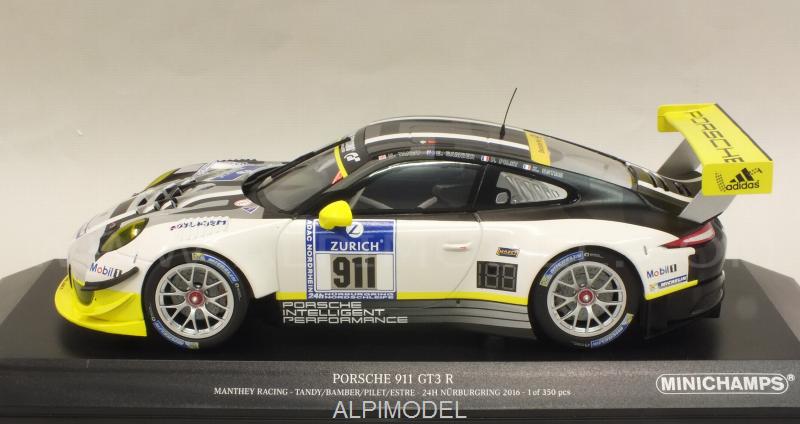 Porsche 911 GT3-R Manthey Racing #911 24h Nurburgring 2016 Tandy - Bamber - Pilet - Estre - minichamps