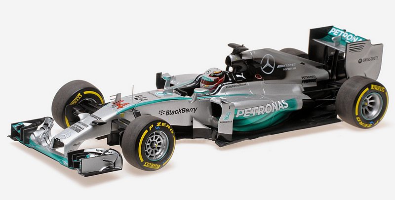 Mercedes W05 AMG #44 Lewis Hamilton 2014 World Champion by minichamps
