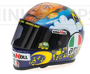 Helmet AGV MotoGP Mugello 2008 Valentino Rossi  (1/2 scale - 13cm) by minichamps