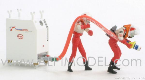 Toyota F1 Pit Stop refueler set 2002 by minichamps