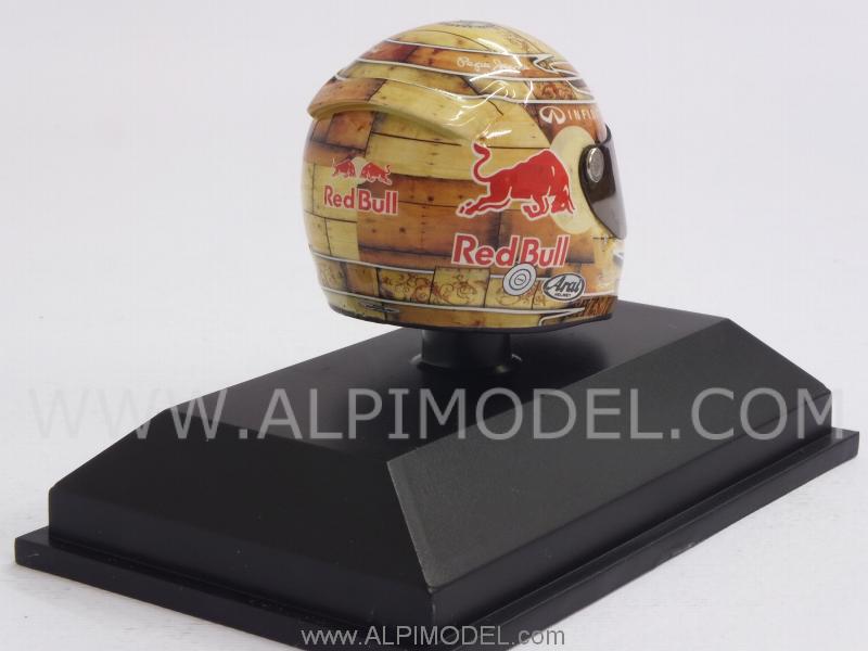 Helmet Arai Austin 2012 World Champion 2012 Sebastian Vettel (1/8 scale - 3cm) - minichamps