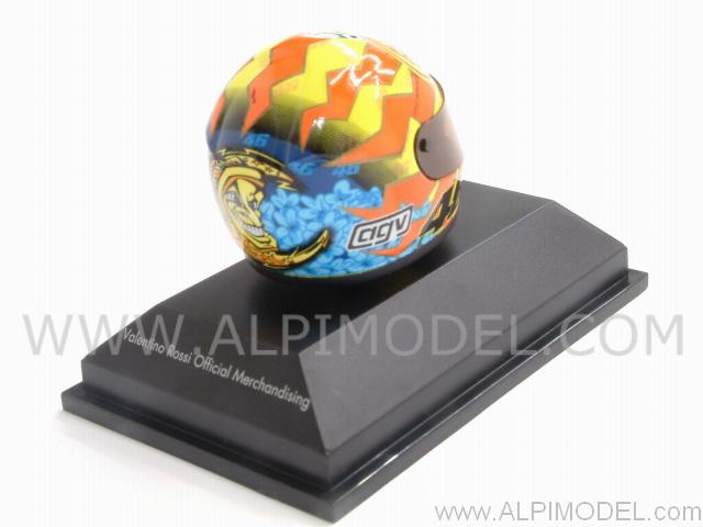 Helmet AGV World Champion GP 500 2001 Valentino Rossi  (1/8 scale - 3cm) - minichamps