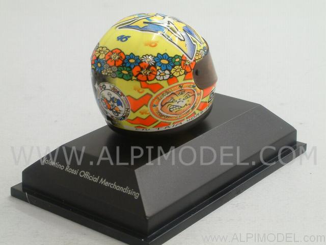 Helmet AGV Valentino Rossi World Champion GP 250 1999 (1/8 scale - 3cm) - minichamps