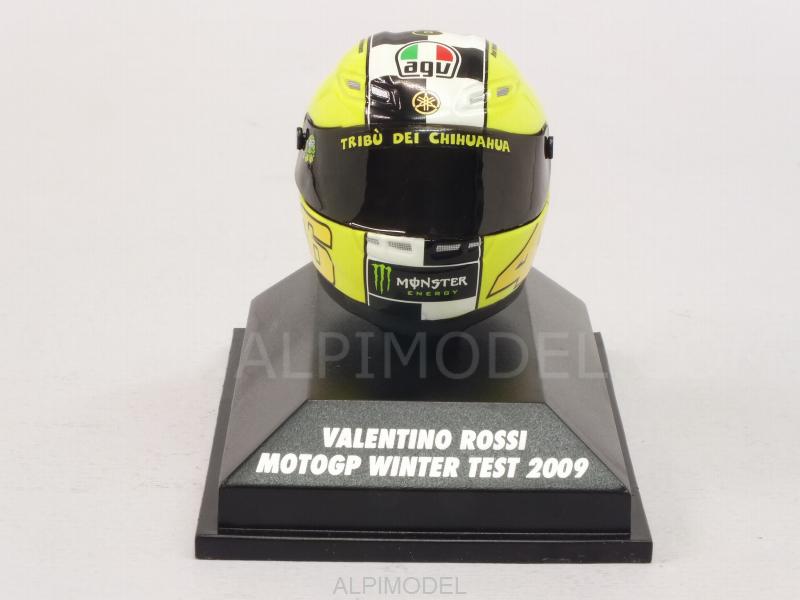 Helmet AGV MotoGP Winter Test 2009 Valentino Rossi  (1/8 scale - 3cm) - minichamps