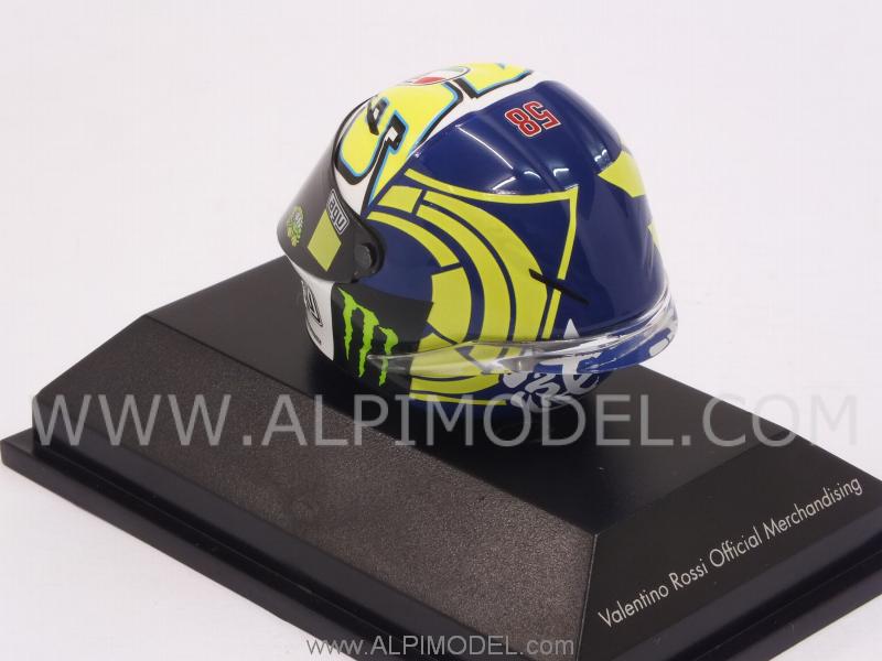 Helmet AGV  Test MotoGP Valencia 2013 Valentino Rossi (1/8 scale - 3cm) - minichamps