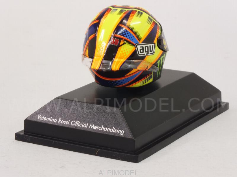 Helmet AGV MotoGP 2015 Valentino Rossi  (1/8 scale - 3cm) - minichamps