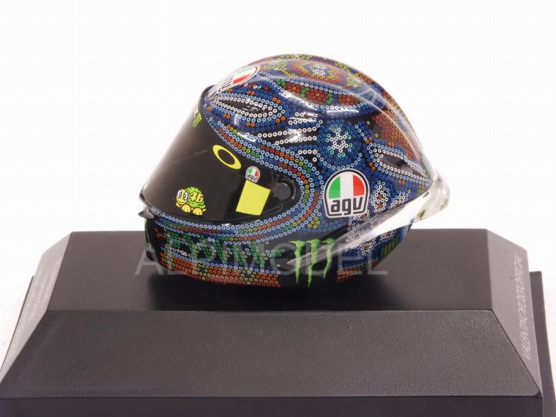 Helmet AGV Winter Test Sepang 2018 Valentino Rossi (1/8 scale - 3cm) - minichamps