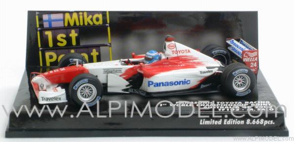 Toyota TF102 Panasonic  First World Championship Point - Mika Salo Australia GP 2002 by minichamps