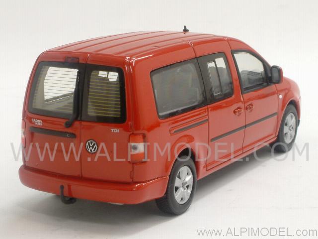 Volkswagen Caddy Maxi Shuttle 2007 (Tornado Red) - minichamps