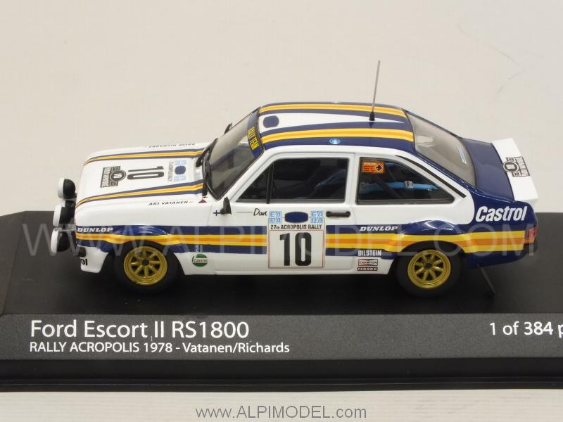 Ford Escort RS1800 MkII #10 Rally Acropolis 1978 Vatanen - Richards - minichamps