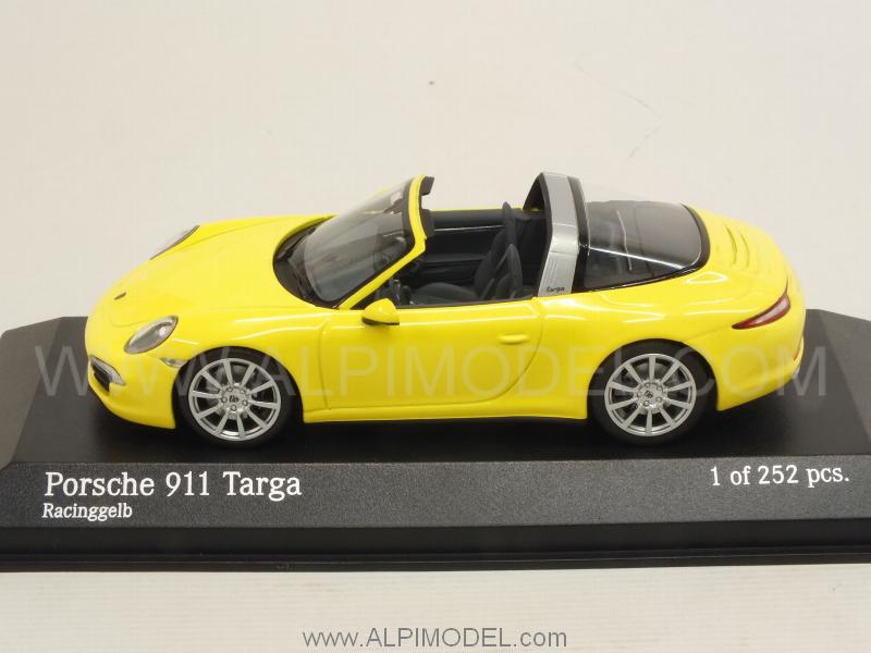 Porsche 911 Targa 2013 (Racing Yellow) - minichamps