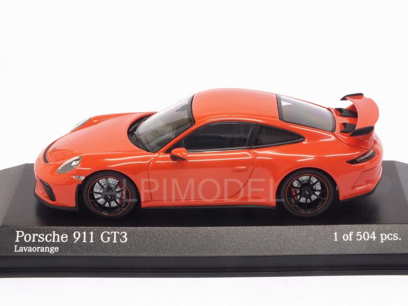 Porsche 911 GT3 2016 (Lava Orange) - minichamps