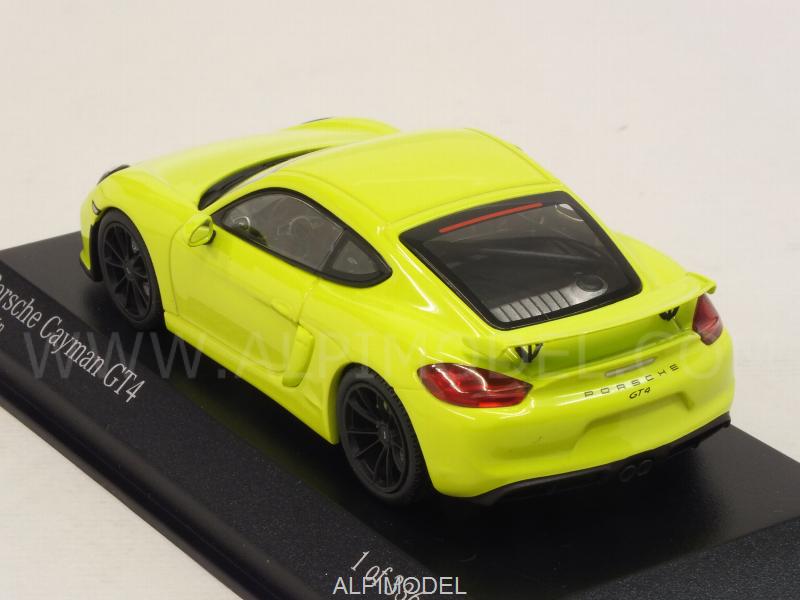Porsche Cayman GT4 2016 (Light Green) - minichamps