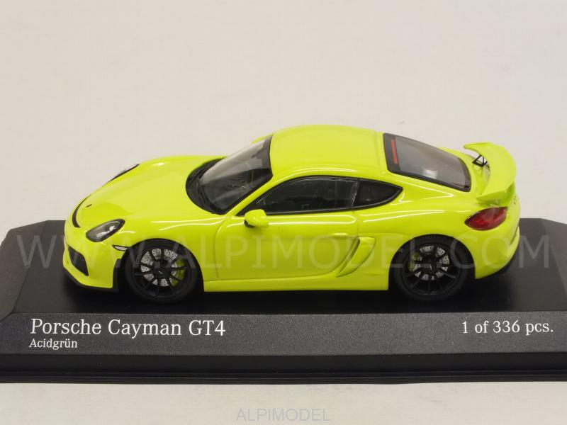 Porsche Cayman GT4 2016 (Light Green) - minichamps