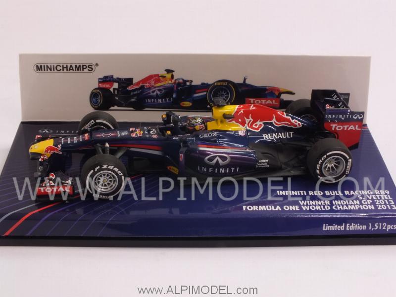 Red Bull RB9 Winner GP India 2013 World Champion Sebastian Vettel - minichamps