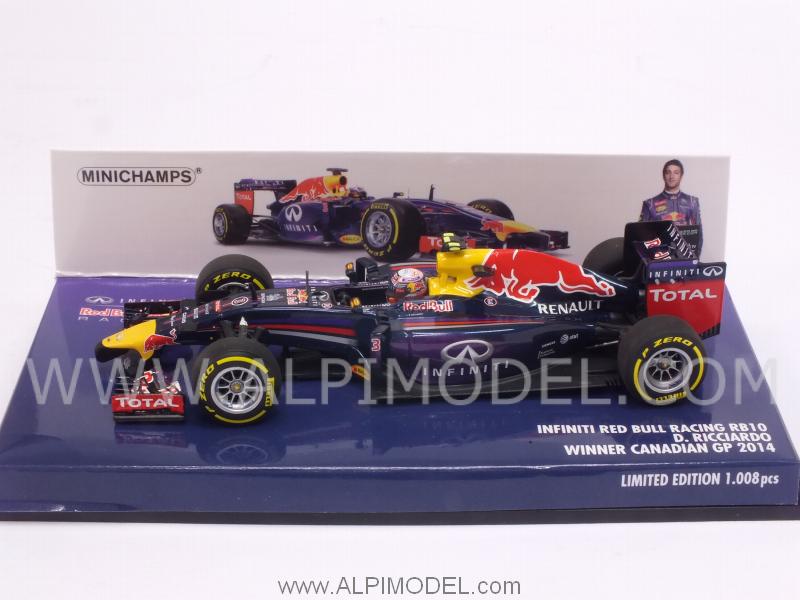 Red Bull RB10 Renault Winner GP Canada 2014 Daniel Ricciardo - minichamps