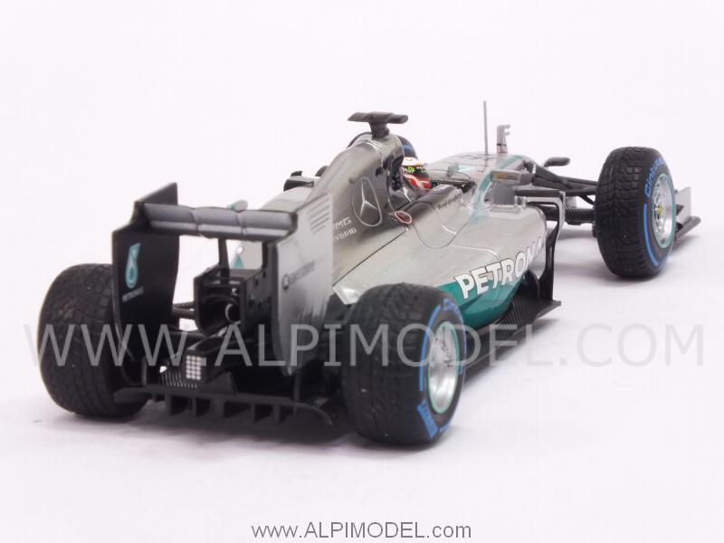Mercedes W05 AMG F1 Hybrid Winner GP Japan 2014 World Champion Lewis Hamilton (rain tyres) - minichamps
