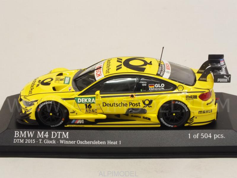 BMW M4 DTM (F82) Team Mtek #16 DTM Winner Oberschleben Heat 1 2015 Timo Glock - minichamps