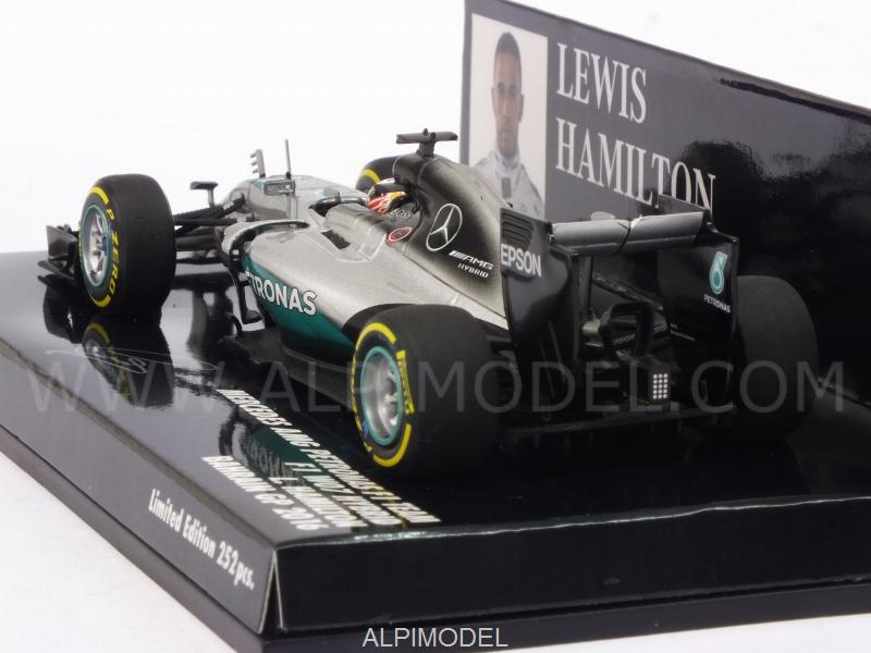 Mercedes W07 AMG Hybrid GP Bahrain 2016 Lewis Hamilton - minichamps