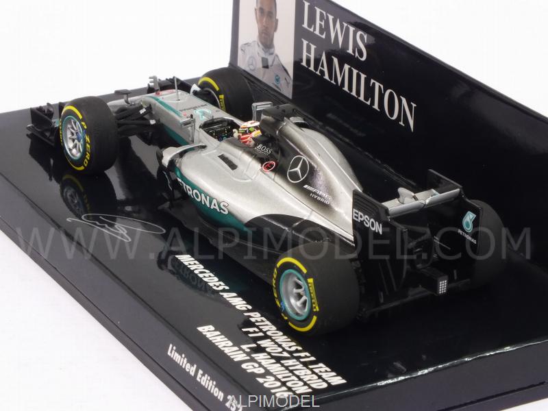 Mercedes W07 AMG Hybrid GP Bahrain 2016 Lewis Hamilton - minichamps