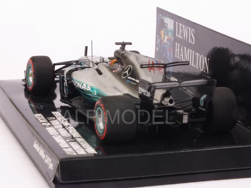 Mercedes W08 AMG #44 GP Mexico 2017  World Champion Lewis Hamilton - minichamps