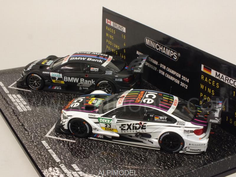BMW M3-M4 DTM Champions 2012-2014 2-cars Set - Spengler - Wittmann - minichamps