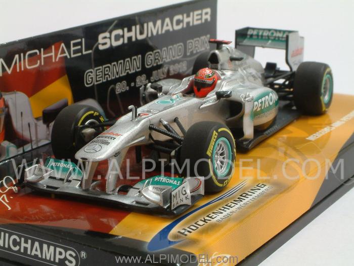 Mercedes F1 Showcar 2012 Michael Schumacher Special Edition GP Germany - minichamps