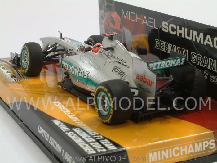 Mercedes F1 Showcar 2012 Michael Schumacher Special Edition GP Germany - minichamps