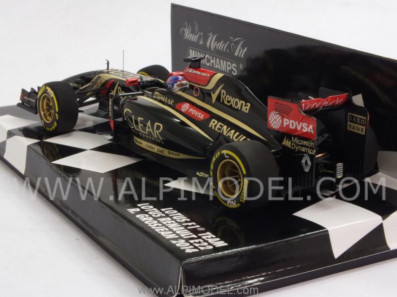 Lotus Renault E22 2014 Romain Grosjean (resin) - minichamps