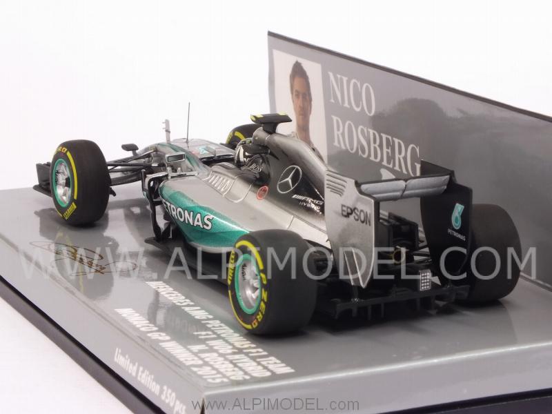 Mercedes AMG F1 W06 Hybrid Winner GP Monaco 2015 Nico Rosberg  (HQ Resin) - minichamps