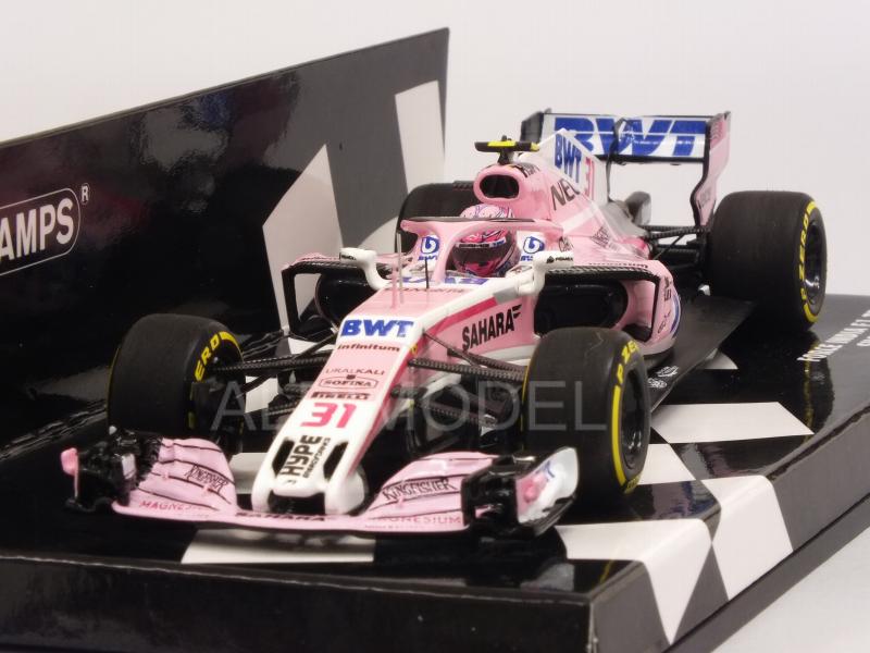 Force India F1 Team Showcar 2018 Esteban Ocon (HQ Resin) by minichamps