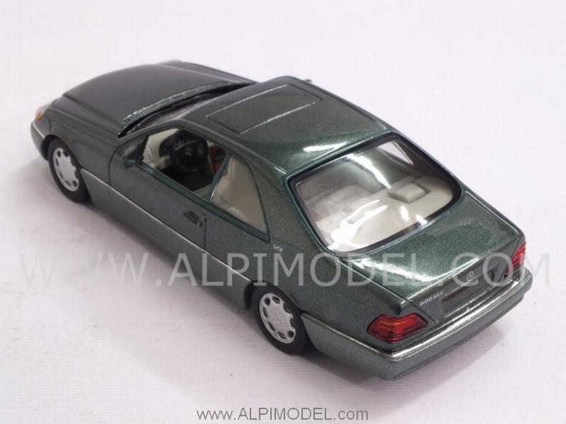 Mercedes 600 SEC 1992 (Malachite Green Metallic) - minichamps
