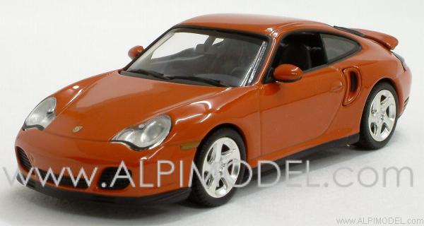 Porsche 911 Turbo 1999 (Orange-Red pearl color) by minichamps