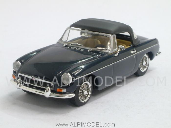 MG B Spider with closed softtop 1968 (Basilica Blue) by minichamps