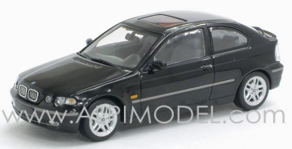 BMW 318i Compact 2001 (black with engine details) by minichamps