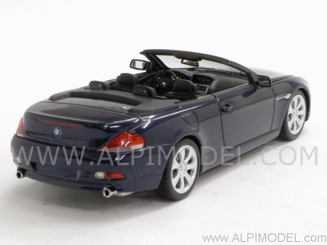BMW Serie 6 Cabriolet 2006 (Monaco Blue Metallic) - minichamps