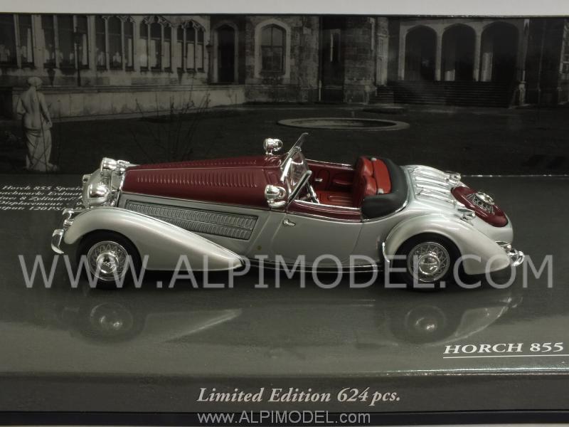 Horch 855 Special Roadster 1938 Silver/Red - minichamps