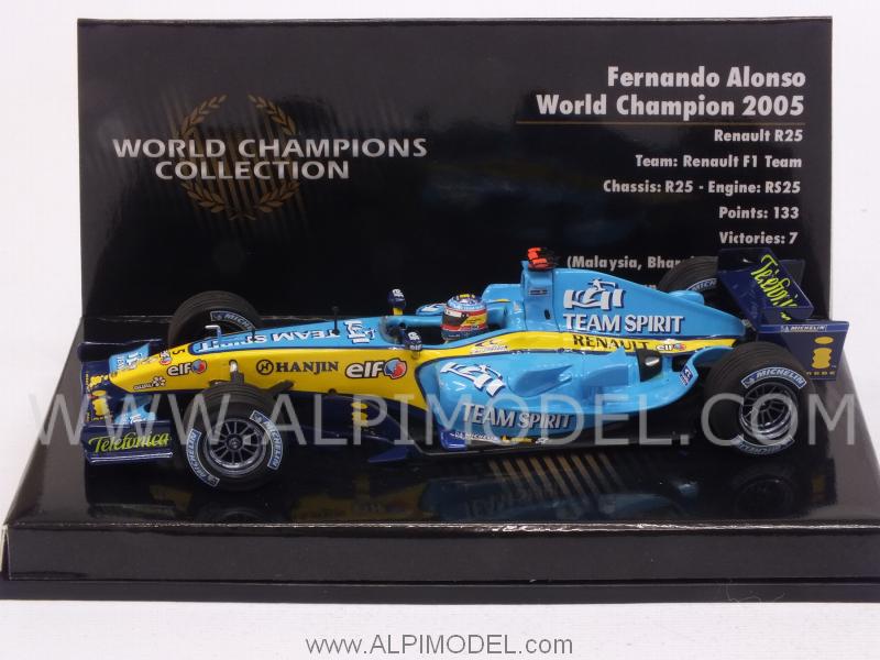 Renault R25 World Champion 2005 World Champion Fernando Alonso 'World Champions Collection' by minichamps