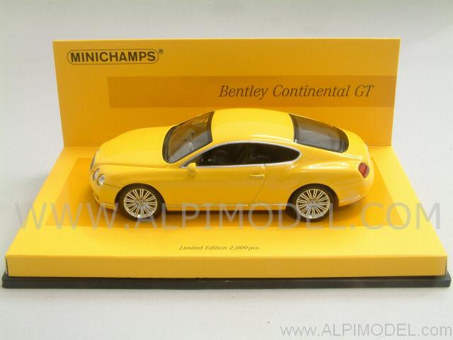 Bentley Continental GT 2008 'Linea Giallo' - minichamps