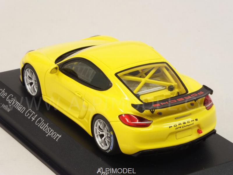 Porsche Cayman GT4 Clubsport Street Version (Yellow) - minichamps