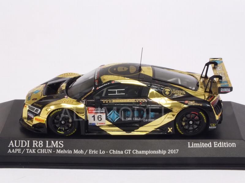Audi R8 LMS AAPE Tak Chun #16 China GT Championship 2017 Melvin Moh - Eric Lo - minichamps